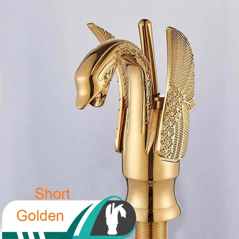 Gold Single Handle Faucet Deck Mount Design