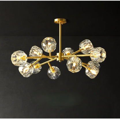 DecorBites™ Crystal LED Chandelier Ceiling Light for Elegant Home Décor