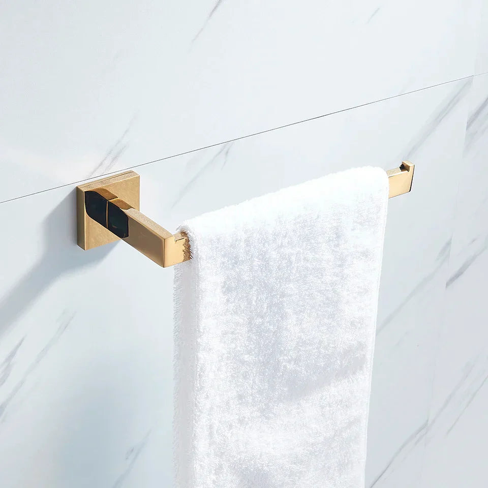 Gold Copper Bath Set
