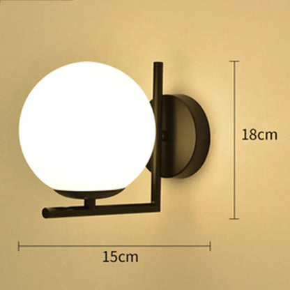 DecorBites™ Glass Ball LED Wall Lamp for Corridor Bedroom Living Room Décor