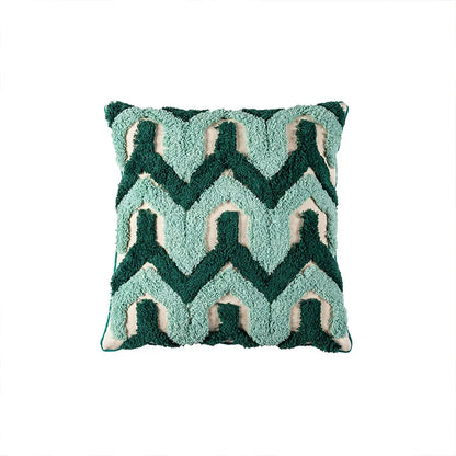 DecorBites™ Geometric Embroidery Tassel Cushion Case 45x45cm Home Decor Pillow Case