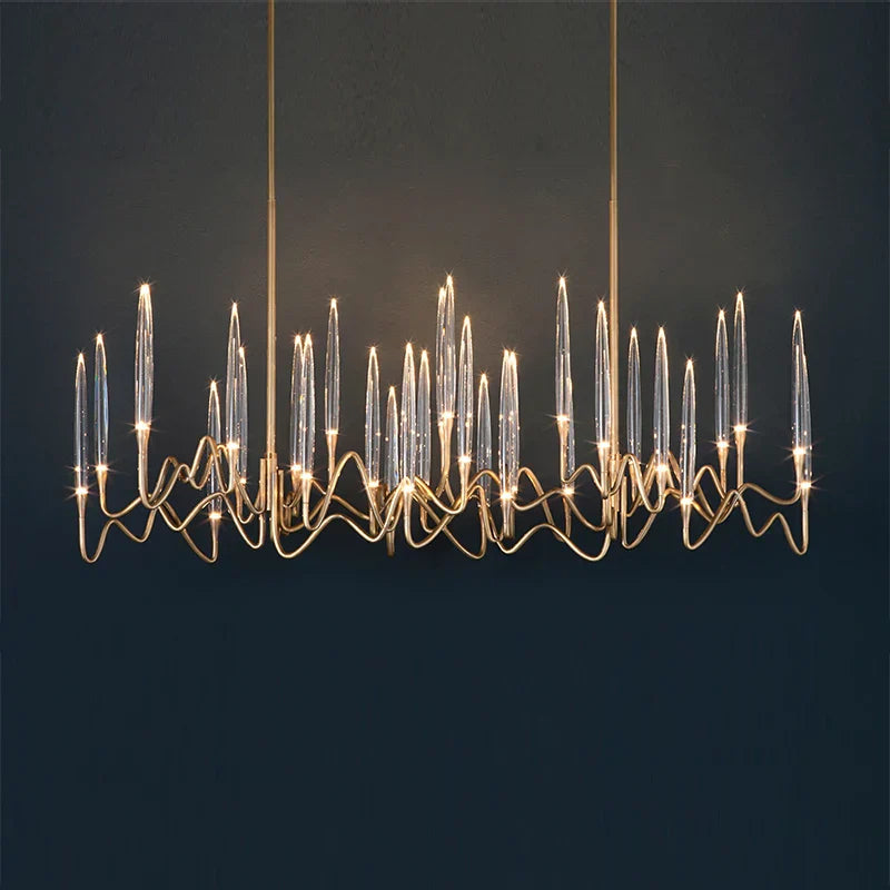DecorBites™ Crystal LED Chandelier: Nordic Luxury Tree Branch Design for Wedding Decor Villas & LOFTs