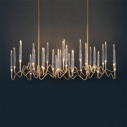 DecorBites™ Crystal LED Chandelier: Nordic Luxury Tree Branch Design for Wedding Decor Villas & LOFTs