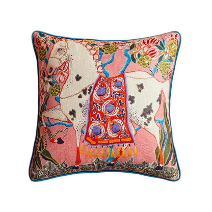 DecorBites™ Egret Bird Pattern Art Pillow Case for Bedroom, Living Room, Sofa Couch