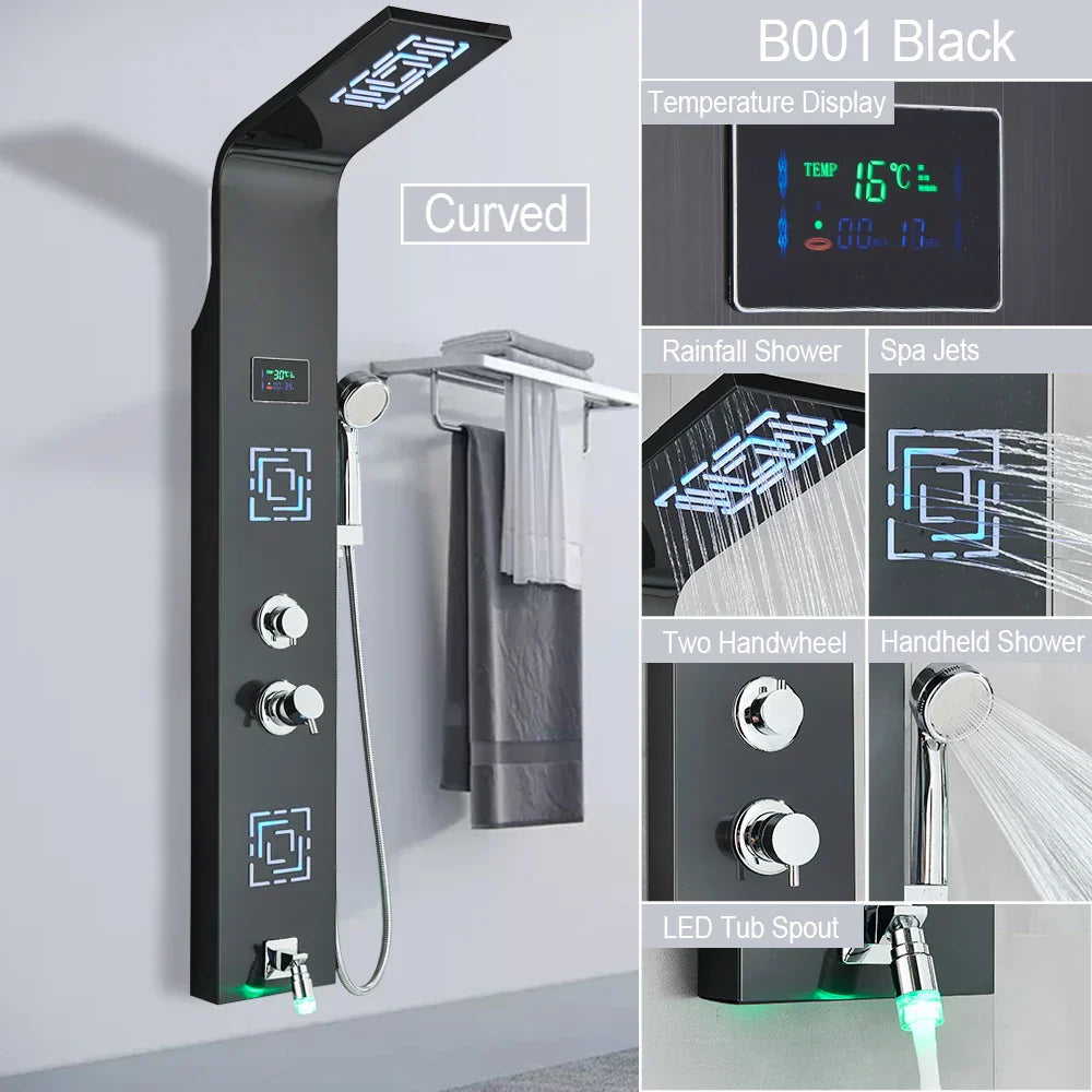 LED Rainfall Shower System