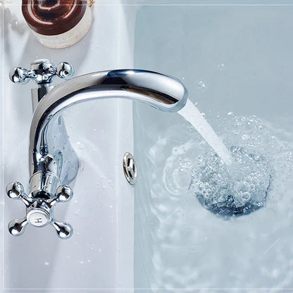 DecorBites™ Dual Cross Handle Bidet Faucet for Kitchen Bathroom Toilet