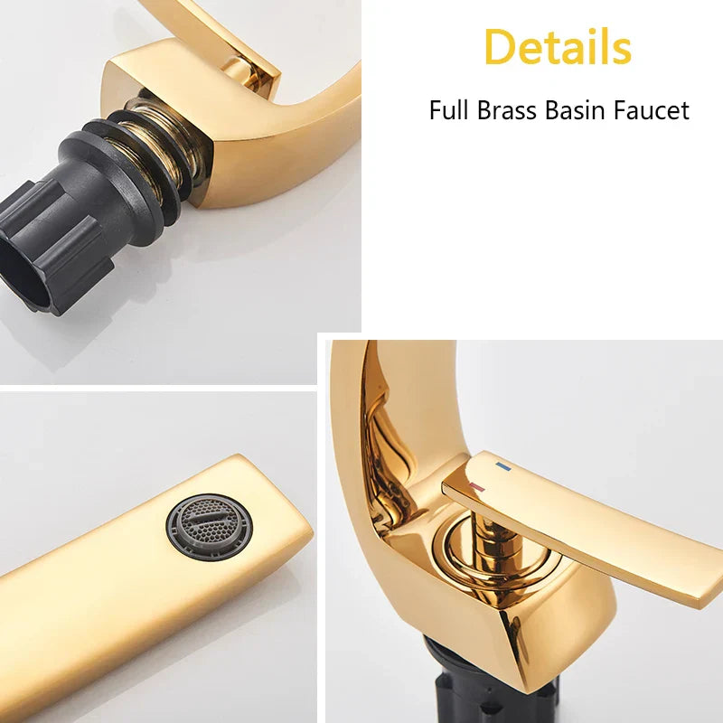 Black Chrome Basin Mixer