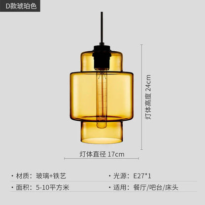 DecorBites™ Geometric Glass Pendant Light Collection: Modern Crystalline Pendant Series