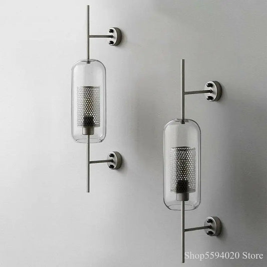 DecorBites™ Glass Industrial Wall Lights for Living Room Bedroom Dining Room
