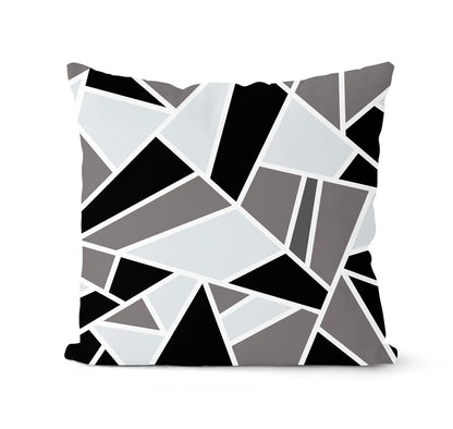 DecorBites™ Geometric Black & White Pillowcase Set – Home Sofa Decoration Cushion