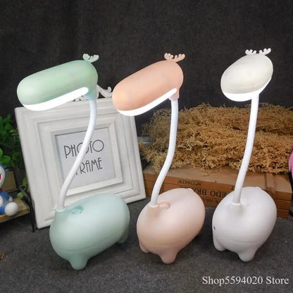 DecorBites™ Elk Night Lamp: Cute Animal LED Desk Lamp for Children's Bedroom