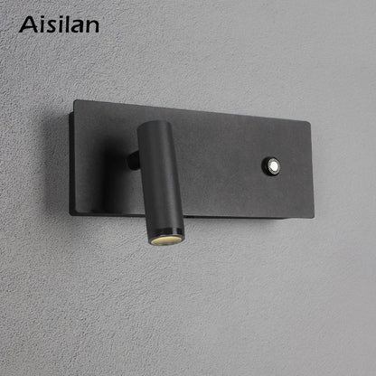 DecorBites™ Adjustable LED Wall Sconce, 3W CRI 97, Touch Dimmable Switch, 3-CCT Angle