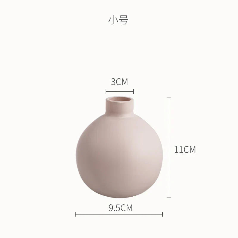 DecorBites™ Geometric Ceramic Vase: Abstract Hydroponics Flower Arrangement Home Decor