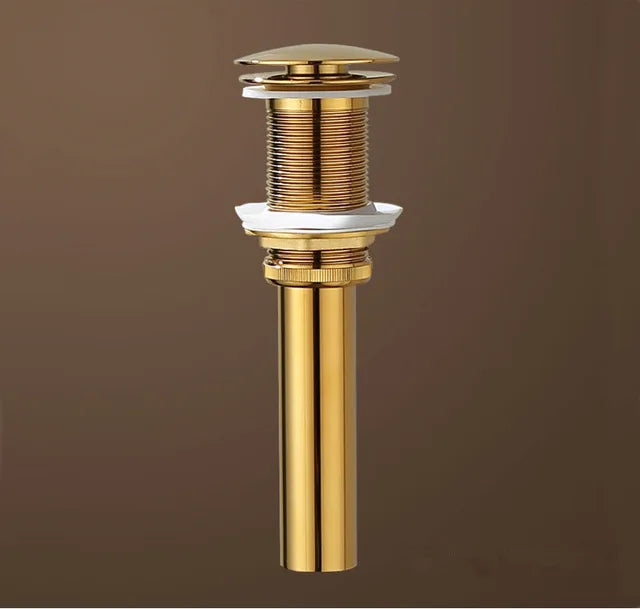DecorBites™ Gold Brass and Marble Bathroom Basin Faucet Cold Hot Water Mixer Sink Tap