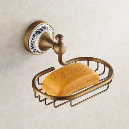 DecorBites™ Bath Hardware Set: Toilet Paper Holder, Towel Rack, Tissue Holder, Cup Holder, Robe Hook