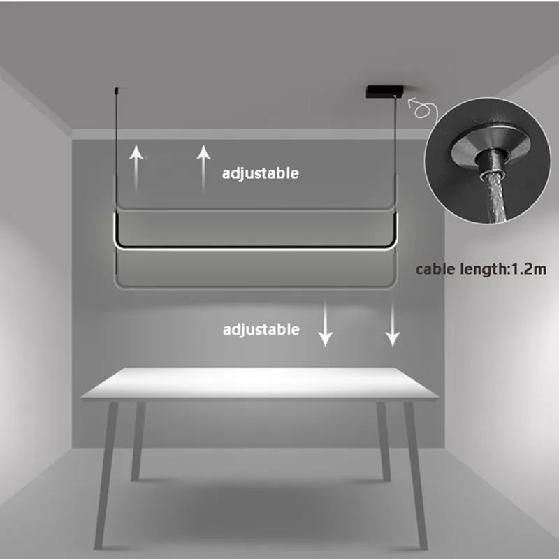 Contemporary Dimmable Pendant Light