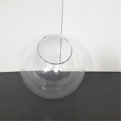 DecorBites™ Clear Glass Lamp Shade Round Light Cover Replacement - D13cm to D25cm