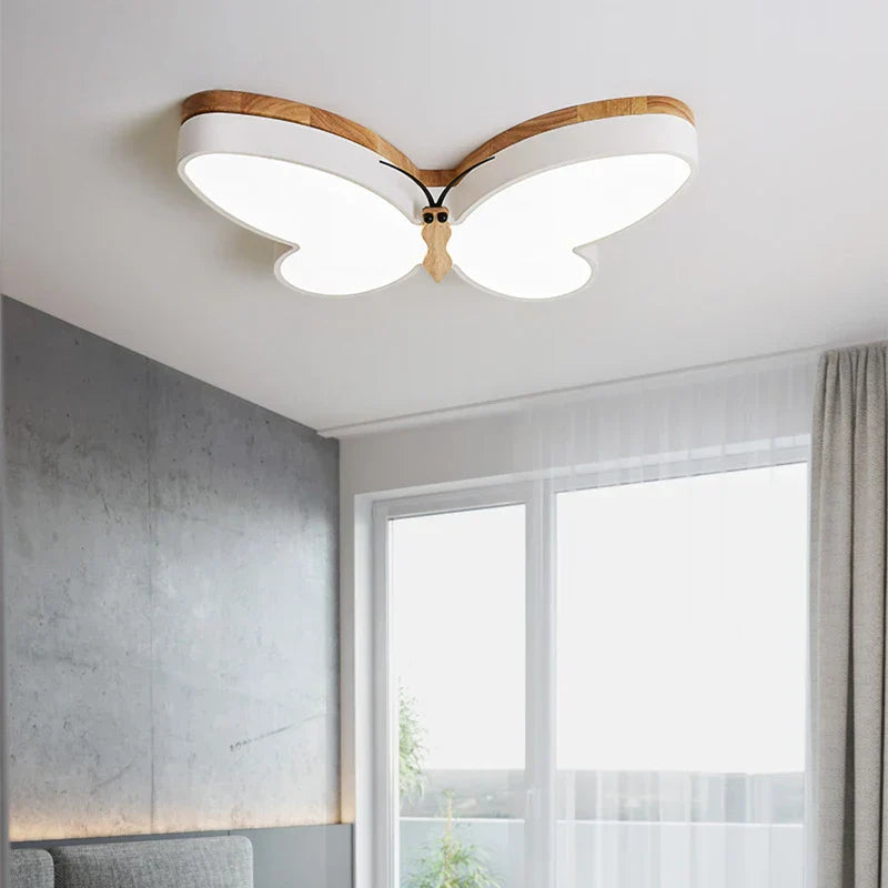 Modern Wood Butterfly Chandelier