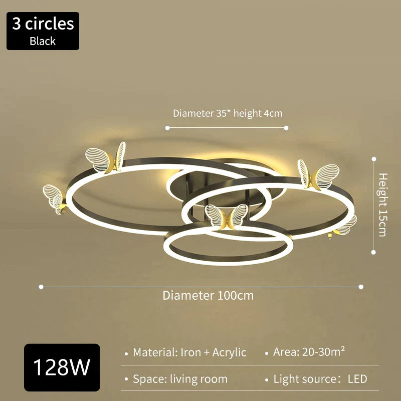 Butterfly LED Ceiling Lamp