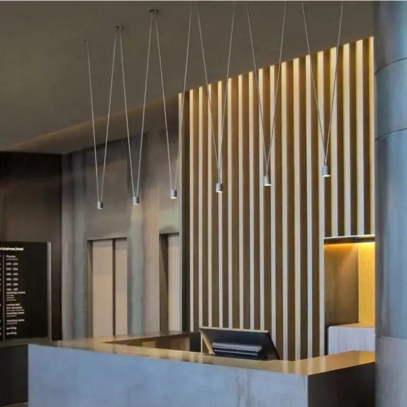 DecorBites™ Black Geometric Line Pendant Lamp for Bedroom Living Room Bar Hotel