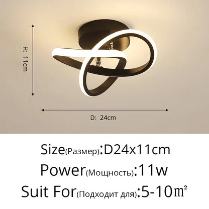 DecorBites™ LED Ceiling Light for Modern Indoor Lighting in Minimalist Style