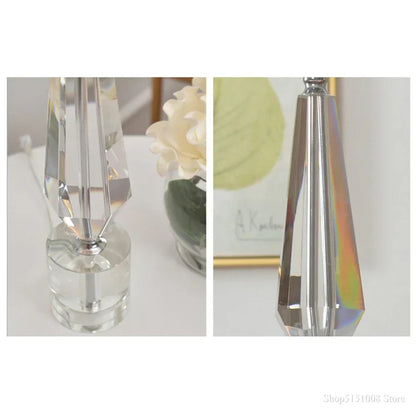 DecorBites™ Crystal Table Lamp - Modern Luxe Art Deco Lighting for Living Room, Bedroom, Bedside