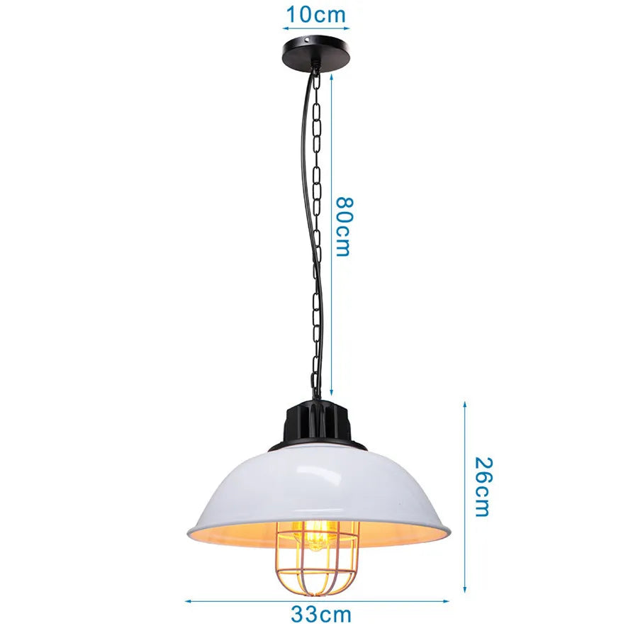 DecorBites™ Iron Dome Industrial Pendant Light for Cafe Bar Home Decor