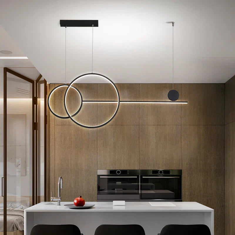 Brass Ring Chandelier