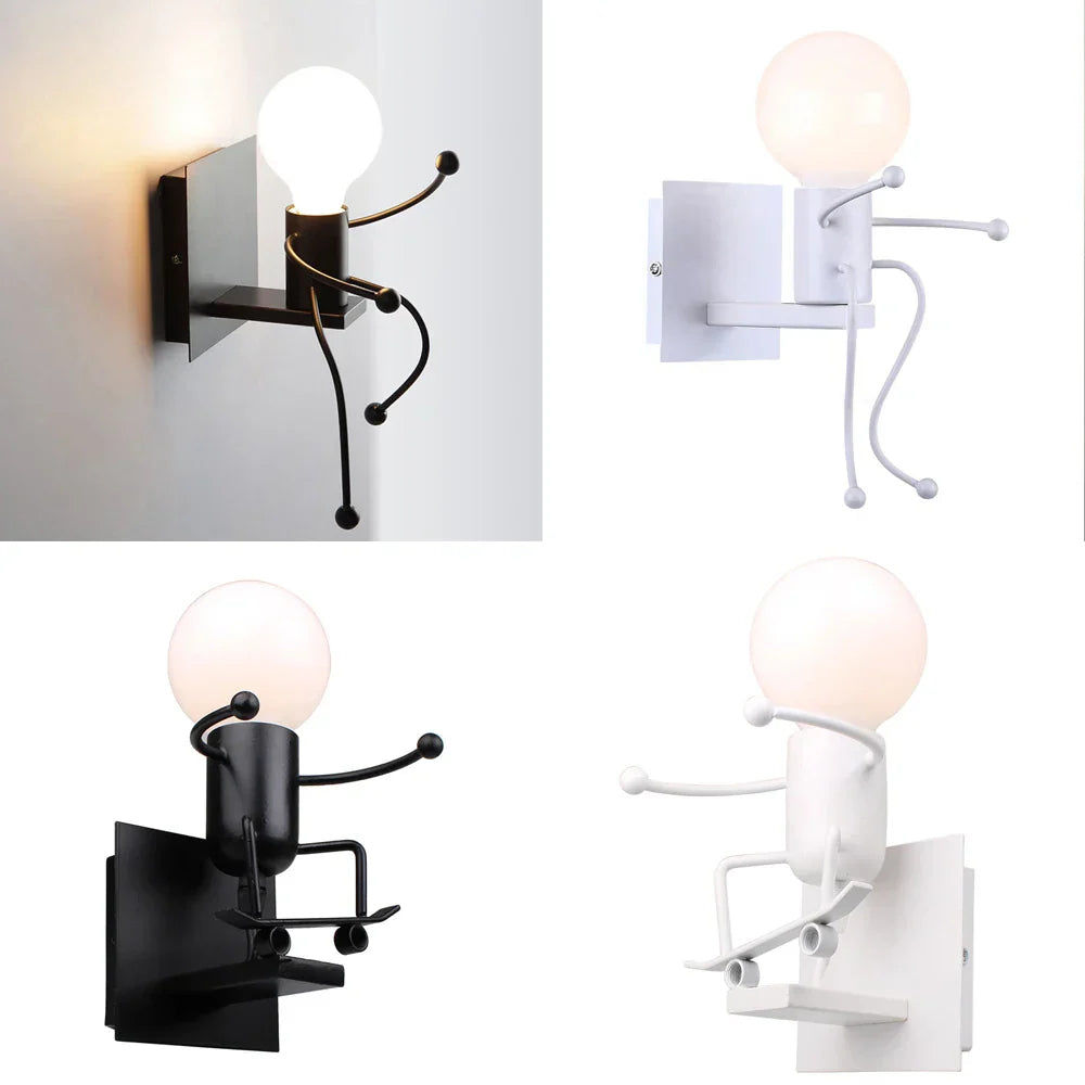 DecorBites™ Creative LED Wall Light Indoor Wall Sconce Modern Art Decor Iron E27
