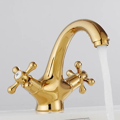 DecorBites™ Dual Cross Handle Bidet Faucet for Kitchen Bathroom Toilet