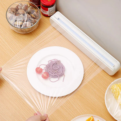 DecorBites™ Cling Film Dispenser Cutter Divider Box - Practical Kitchen Accessories