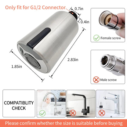 DecorBites™ Intelligent Faucet Sensor Mixer for Bathroom Kitchen - Water-Saving Red Light Adapter