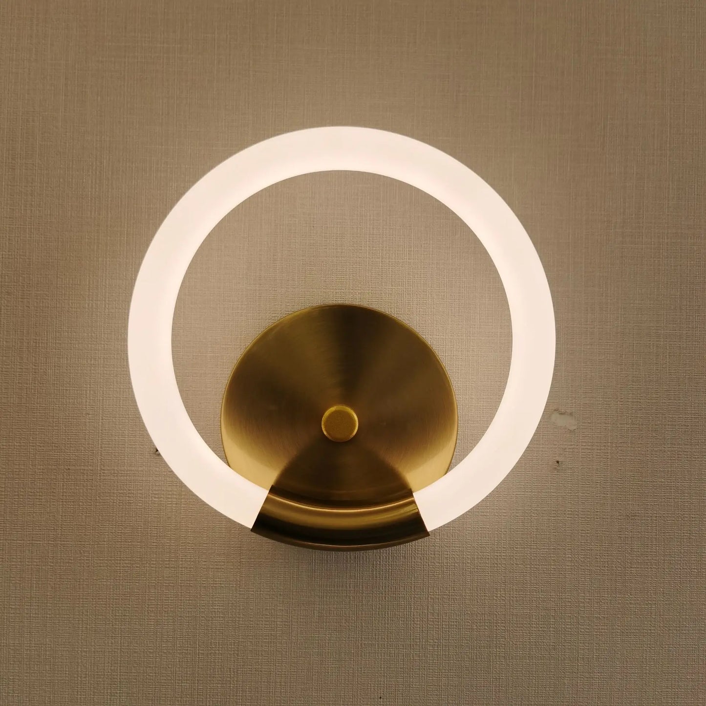 DecorBites™ Acrylic Ring LED Wall Lamp for Modern Indoor Decor, Living Room Bedroom Lighting
