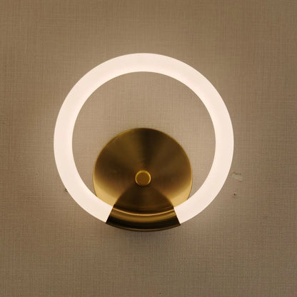 DecorBites™ Acrylic Ring LED Wall Lamp for Modern Indoor Decor, Living Room Bedroom Lighting