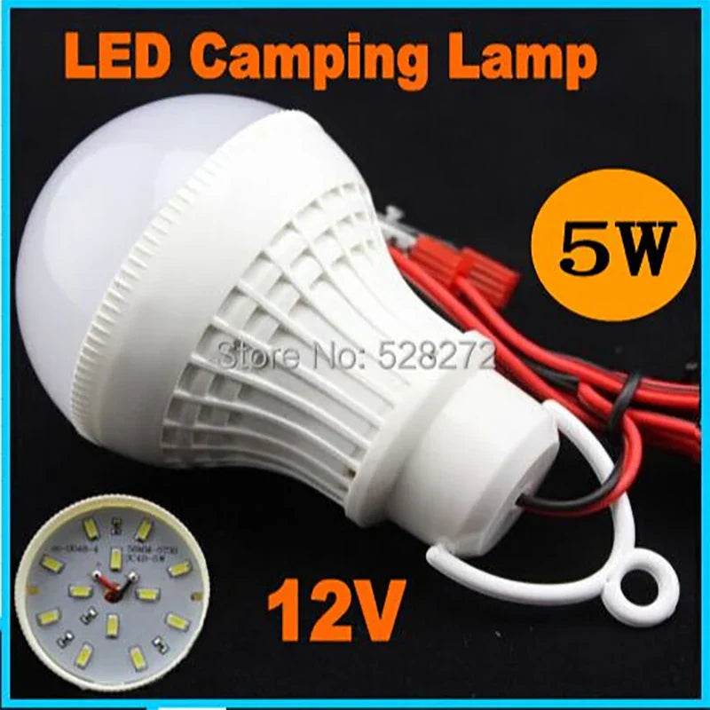 DecorBites™ LED Camping Light Bulbs 3W-12W SMD5730 Portable Outdoor Hanging Lamp
