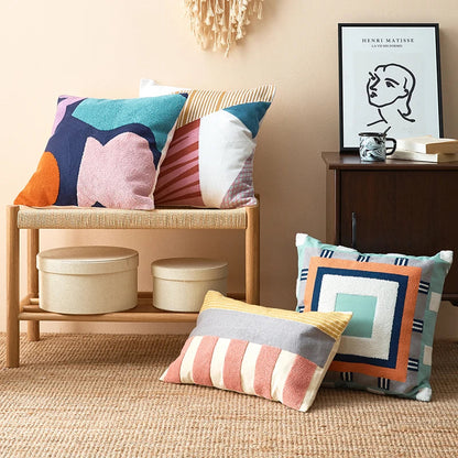 DecorBites™ Geometric Cushion Cover for Home Decor