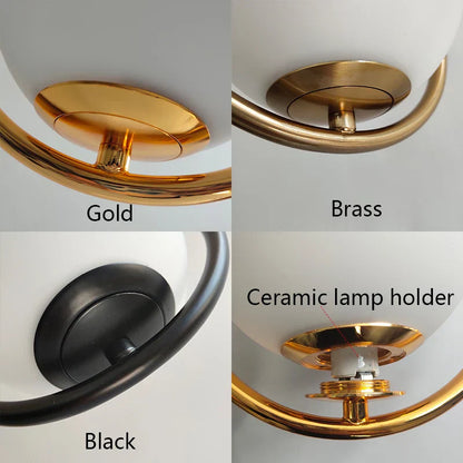 DecorBites™ Glass Ball Pendant Lights | Modern Nordic LED Hanging Lamp for Dining and Bar