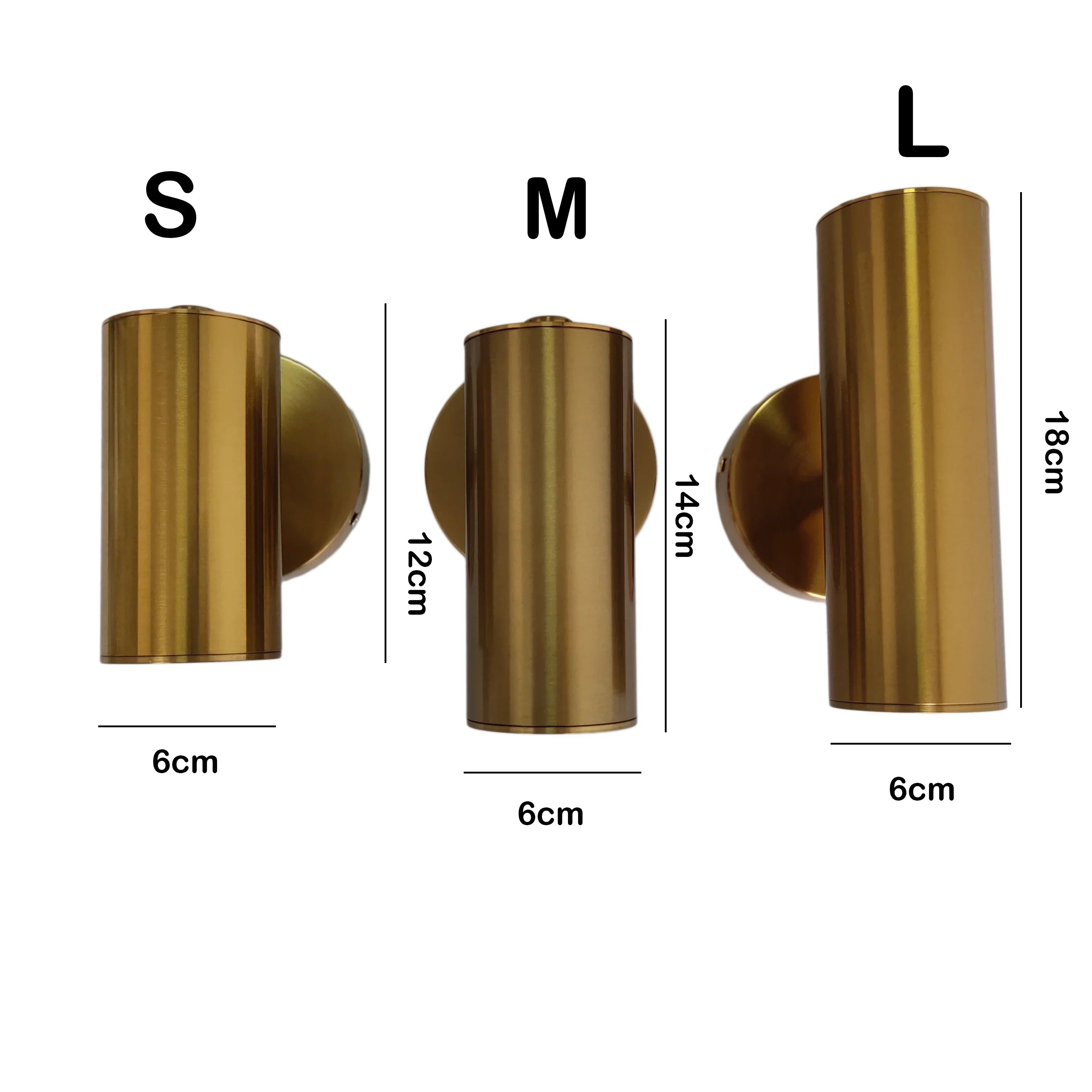 Gold Iron LED Wall Lamp