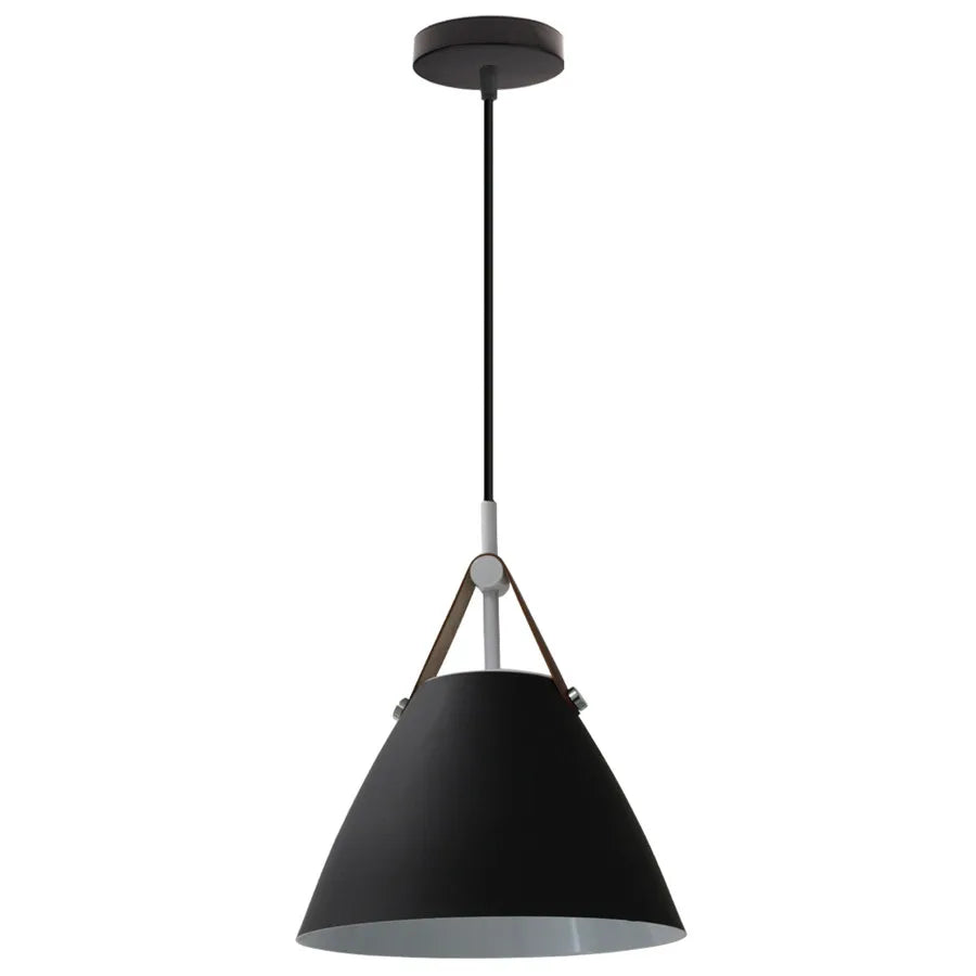 Iron Leather Pendant Light