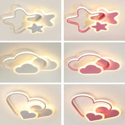 White Pink Pentagram Light