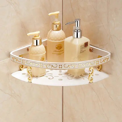 DecorBites™ Bathroom Accessories Set: Shelf, Towel Rack, Paper Holder, Toilet Brush Holder, Towel Hanger, Hooks