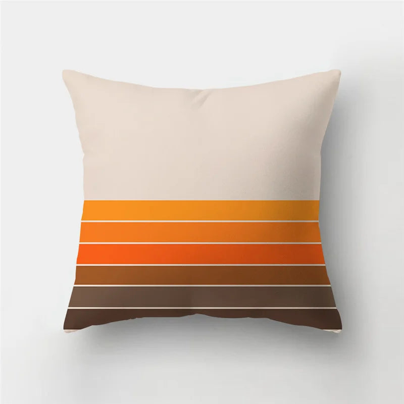 DecorBites™ Geometric Stripe Patchwork Pillow Case | Home Decor Sofa Cushion Cover