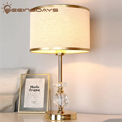 DecorBites™ Crystal Ball Table Lamp | Modern European Design