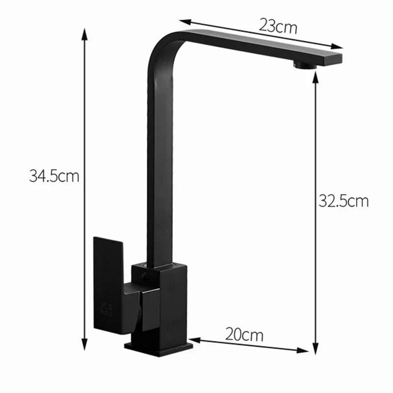 Gold Rotation Kitchen Faucet