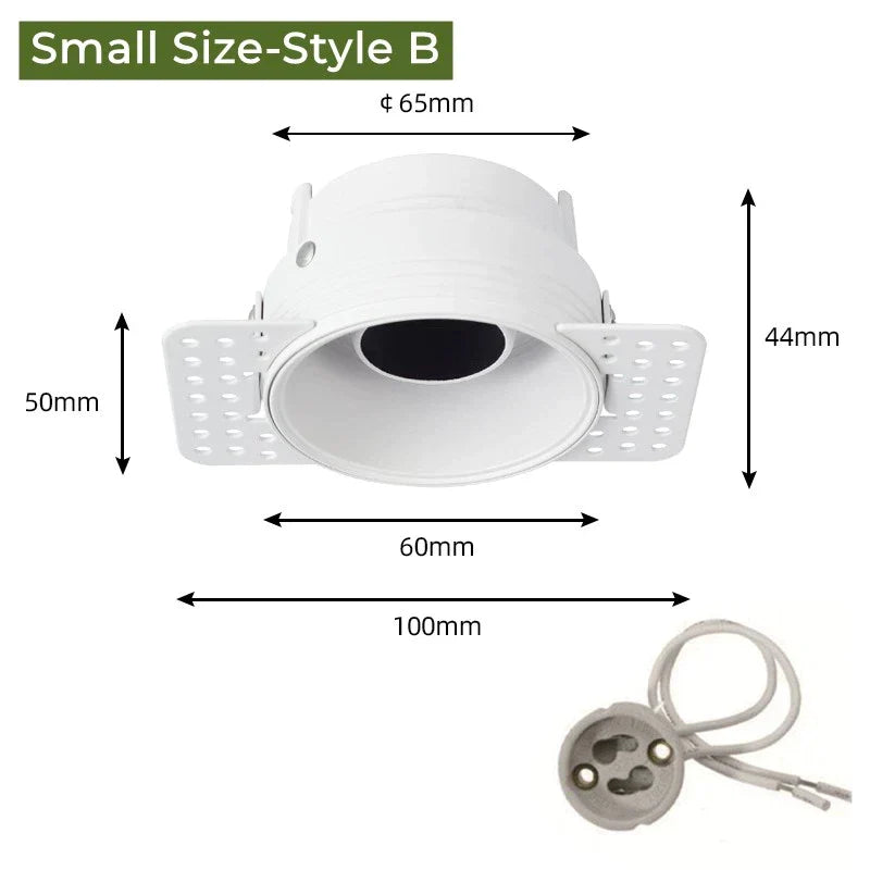 DecorBites™ Adjustable Recessed LED Ceiling Downlight for GU10/MR16/MR11 Bulbs
