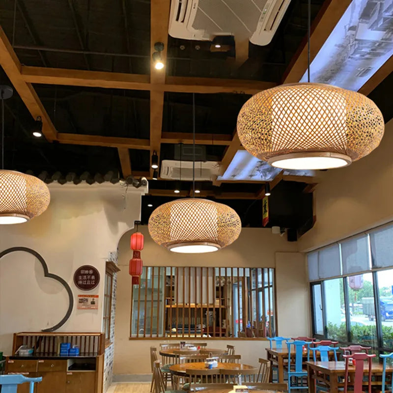 Bamboo Kitchen Pendant Light