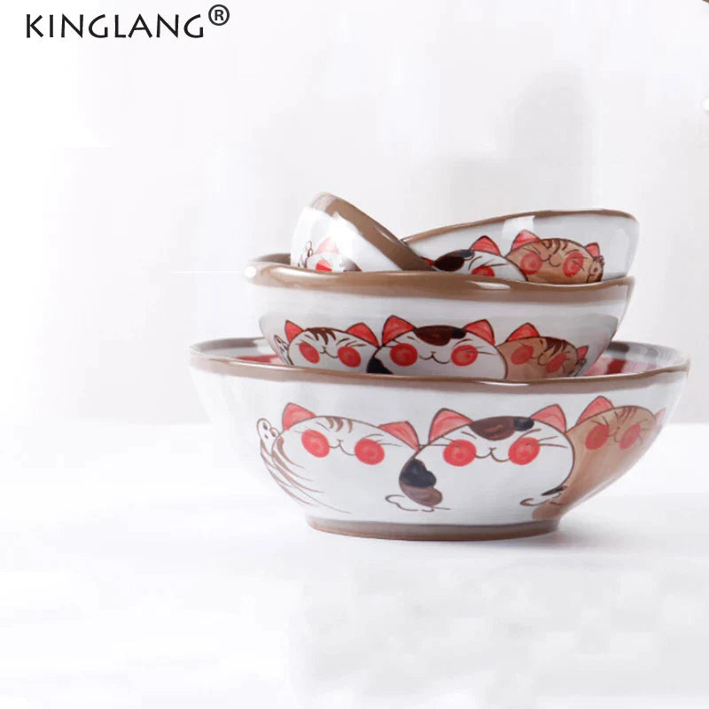 Ceramic Fortune Cat Bowl