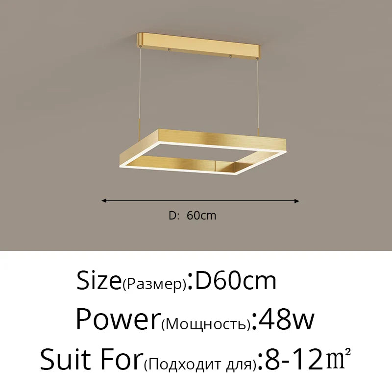 Aluminum Modern LED Chandelier