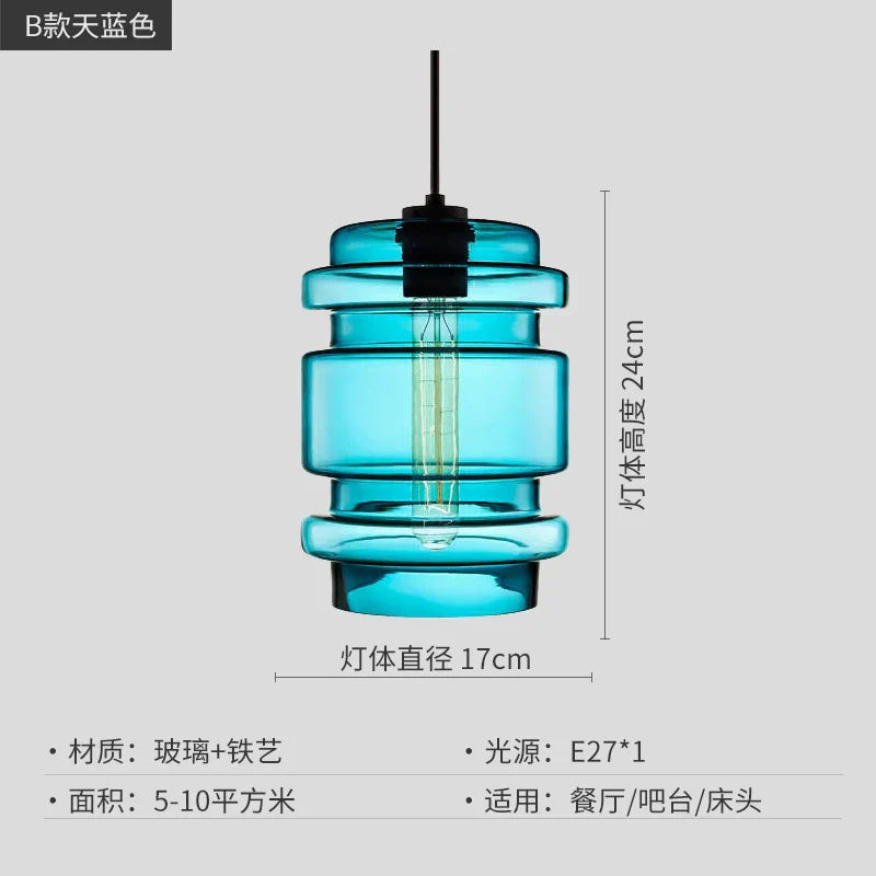 DecorBites™ Geometric Glass Pendant Light Collection: Modern Crystalline Pendant Series