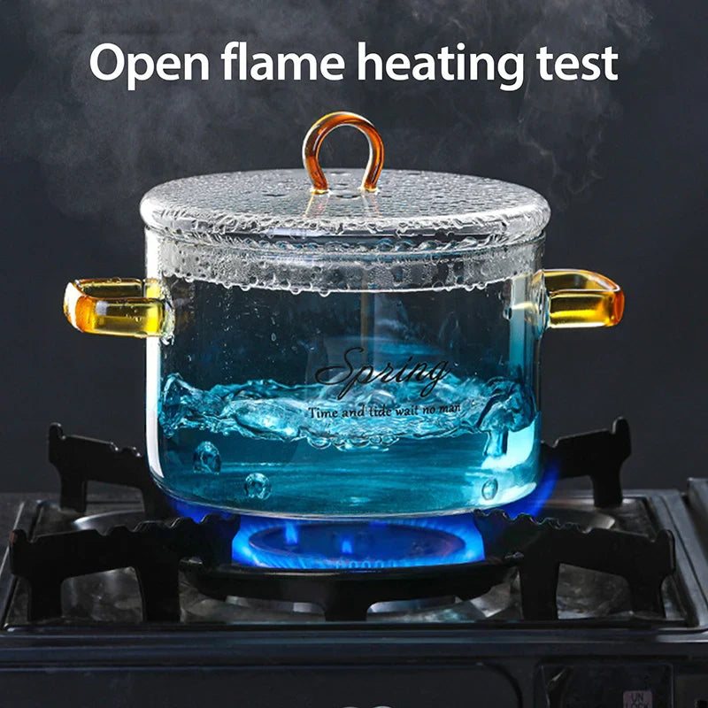 Gradient Glass Saucepan Pot